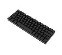 Teclado Mecánico de 64 Teclas, Teclado Steampunk Black Axis de 2,4G, Teclado Mecánico Negro Trimodo RGB Admite BT3.0 5,0, Tipo C, Conexión Inalámbrica por Cable para Juegos de(Interruptor rojo)
