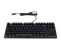 Teclado mecánico de 87 teclas, teclas de plástico PBT de doble inyección duraderas con sonido de escritura nítido, ideal para juegos y