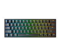 Teclado mecánico de alto rendimiento, teclas de acción 2 en 1 con tecnología inalámbrica Quantum 2.0, base de silicona y dos capas de