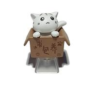 Teclado mecánico de dibujos animados para gato, accesorios de repuesto para teclado mecánico MX