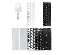 Teclado mecánico de luz de color personalizable con placa similar de aluminio/carbono y espumas amortiguadoras de sonido para escribir silenciosamente juegos competitivos PCB accionamiento ajustable