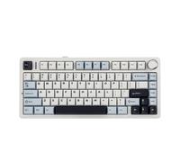 Teclado mecánico AULA F75 2,4G, inalámbrico/Bluetooth/teclado mecánico para juegos por cable, puede cambiar libremente entre modos de juego/oficina Cloud Blue