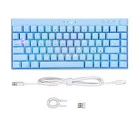 Teclado mecánico inalámbrico/inalámbrico, teclado de computadora RGB de tres modos de 82 teclas, para computadora Gamer de PC, teclado mecánico para juegos con cable tipo C BT, para Windows para IOS