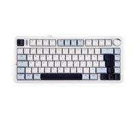 Teclado Mecánico Inalámbrico ISO-DE Layout EPOMAKER X AULA F75 75% Alemán QWERTZ Hot-Swap Gasket con Cable/Bluetooth/2.4G, Perilla/RGB Iso-De-Blue