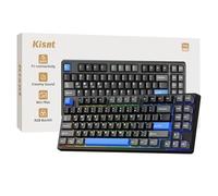 Teclado mecánico inalámbrico, junta montada con sonido cremoso, Bluetooth/2.4GHz/USB-C, intercambio en caliente personalizado, retroiluminación RGB, 75% diseño compacto para juegos/escribir/Win/Mac/PC