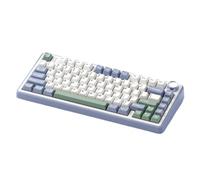 Teclado mecánico inalámbrico para Juegos por Cable, 2,4G, RGB, diseño Personalizado del 75 por ciento, Estructura de Junta de Perfil OEM Compatible con F75(Cedar Green)