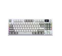 Teclado mecánico inalámbrico, teclado mecánico montado en junta de 3 opciones de conectividad, intercambiable en caliente con teclado LCD de 14.96 x 5.91 x 1.38 pulgadas para jugadores en casa u