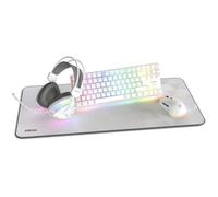 KROM Klass - Pack Gaming 4 en 1, Teclado mecánico TKL RGB, Ratón óptico 7200 dpi, Auriculares con Controladores de 50 mm, Alfombrilla XXL, Set Completo para PC y portátil Gamer