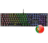 Teclado Mecánico MK422 RGB Switch Azul PT (Negro) - MARS-GAMING