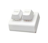 Teclado mecánico para juegos de 2 teclas con cable USB, teclado retroiluminado a color, interruptor intercambiable en caliente