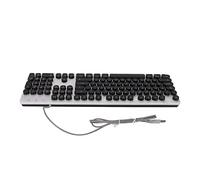 Teclado Mecánico para Jugar RBG, Teclado de Ordenador de Alta Respuesta, Teclado Redondo Retro Punk con Cable de 104 Teclas para Deportes Electrónicos (Black)
