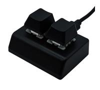 Teclado Mecánico Para PC - Programable de 2 Teclas, Retroiluminado, Actualización Cherry Shaft Con Conexión Cableada | Estaciones De Trabajo PC, Juego Largo, Medio Ambiente Profesional