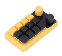 Teclado Mecánico Programable con una Sola Mano, Teclado con Interruptor Rojo de Doble Perilla RGB, Versátil para Juegos, Diseño, Oficina
