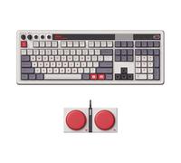 8BitDo Retro 108 Mechanical Keyboard with 108 Keys and Integrated Numpad, Bluetooth/2.4G/USB-C Hot Swappable Wireless Gaming Keyboard for Windows and Android - N Edition - QWERTY ANSI US Layout
