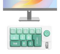 Teclado mecánico, teclado de edición intercambiable en caliente, almohadillas macro con una sola mano con cable, optimización del flujo de trabajo, control personalizado para edición de video y arte
