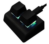 Teclado Mecánico, Teclado Macro Programable, Teclado Macro Mecánico, Teclado Copiar y Pegar de 2 Teclas, Teclado Hotswap Teclado Mecánico para Juegos con Mano Cherry con Cable USB