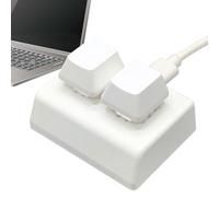 Teclado Mecánico, Teclado Macro Programable, Teclado Macro Mecánico, Teclado Copiar y Pegar de 2 Teclas, Teclado Hotswap Teclado Mecánico para Juegos con Mano Cherry con Cable USB