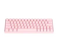 Teclado mecánico, teclado mecánico con cable inalámbrico de 64 teclas con retroiluminación RGB, soporte de conexión de 3 modos inalámbrico 2.4G, Bluetooth 3.0 5.0, cable tipo C, accesos directos FN,