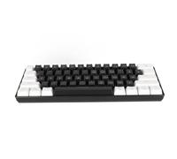 Teclado Mecánico, Teclado Mecánico RGB de 61 Teclas con Cable para Oficina (Blanco Negro)