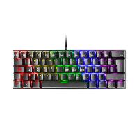 TECLADO MECANICO ULTRA COMPACTO MARS GAMING MK60 ITALIANO BLACK SWITCH MARRON PR DE 100Hz MK60BRIT