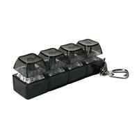 Teclado Mini Juguete Fidget Toys, Luces Teclados Mecánicos Clicker, Juguete Portátil con Botón De Dedo, Colorido Transparente Realista, para Adultos, Niños, Niños, Familia