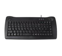 Teclado mini trackball con cable USB Negro 1369677