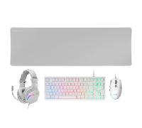 TECLADO MOUSE HEADSET Y ALFOMBRILLA MARS GAMING MCPRGB3WFR FRANCES H-MECH RED RGB 3200DPI MCPRGB3WFR