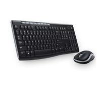 Teclado + mouse logitech mk270 optico wireless inalambrico usb 2.0 negro