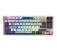 Teclado MSI FORGE GK600 TKL mecánico inalámbrico RGB con pantalla y switches hot-swap