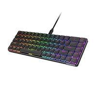 Teclado Multicolor Teclado con Interruptor de Llave ergonómico mecánico con Cable RGB Teclado Compacto retroiluminado Azul 69 Teclado G29 Teclado Turquesa (Black, One Size)