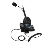 Teclado Multifuncional para Teléfono, Centro de Llamadas, Auriculares Telefónicos de Tráfico con Práctico Soporte para Auriculares para Mejorar la Comunicación