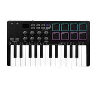 Teclado multifuncional portátil de 25 teclas de piano sensibles, integración perfecta para DJ, ABS, textura USB
