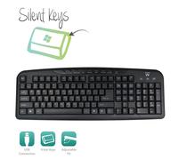 Teclado multimedia EW3195 (negro) - EWENT