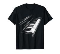 Teclado Música Instrumento Motivo Arte Teclado Camiseta