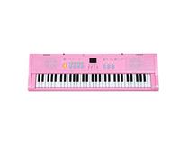 Teclado Musical De 61 Teclas, Sintetizador Profesional, Mini Piano Para Música De Órgano Electrónico (Color : Pink)