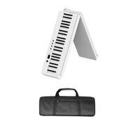 Teclado Musical De 88 Teclas, Teclado Plegable Portátil Profesional, Piano Electrónico, Piano Eléctrico (Color : White)