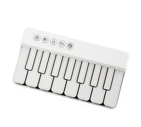 Teclado musical para niños, piano iluminado, 5.98 x 3.23 x 1.18 pulgadas, instrumento educativo temprano, botones de sonido interactivos, modos de música para aula, diversión de aprendizaje en casa