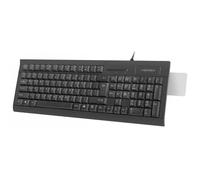 Teclado Natec Moray membrana con lector Smart Card y teclas multimedia