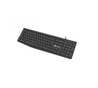 TECLADO NATEC NAUTILUS SLIM LAYOUT 106 TECLAS NEGRO