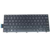 Teclado negro retroiluminado con marco para Inspiron 14 3000 14-3000 3441 3442 3443 3445 3446 3447 3449 3451 3458 3459 series, compatible con parte # 021H9J NSK-LQ0BC PK13P1B00
