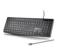 Teclado NGS Spectra de membrana ultra slim silencioso con teclas multimedia y conexión USB-A