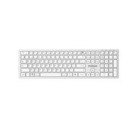 Teclado Nilox Pro Wireless de membrana Layout Español multifunción inalámbrico blanco