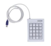 Teclado numérico, 20 teclas, mini teclado numérico USB portátil DC 5V, interruptor de acción lineal, teclado numérico con pies antideslizantes, teclado numérico mecánico para computadoras portátiles