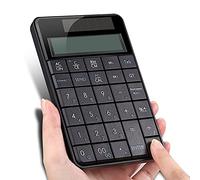 Teclado numérico ABS con calculadora DisplayUSBMini 2 en 1 teclado para programadores (negro, talla única)