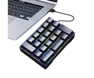 Teclado numérico con cable, diseño funcional mecánico, accesorio de teclado de números de computadora, entrada de datos eficiente y función de cálculo, para laptop, PC, computadora de escritorio