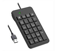 Teclado numérico con cable, USB, 23 teclas, para contabilidad financiera, accesorios de oficina para portátiles, PC y ordenadores.