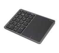 Teclado Numérico con Panel Táctil, 2.4G Inalámbrico BT Teclado Numérico de Modo Dual, 22 Teclas Portátil Mini Contabilidad Financiera Teclado Numérico Recargable, para Computadora (Gris)