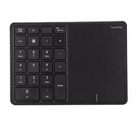 Teclado Numérico con Panel Táctil, 2.4G Inalámbrico BT Teclado Numérico de Modo Dual, 22 Teclas Portátil Mini Contabilidad Financiera Teclado Numérico Recargable, para Computadora (Negro)