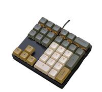 Teclado numérico de 33 Teclas, Eje mecánico Azul, Teclas RGB PBT compatibles con finanzas de Contabilidad del Tesoro(K33 Glimmer)