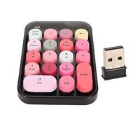 Teclado Numérico Inalámbrico 2.4G, Teclado Numérico USB Portátil de 18 Teclas con Mini Receptor USB 2.4G, Extensiones de Teclado Numérico de Contabilidad Financiera Silenciosa